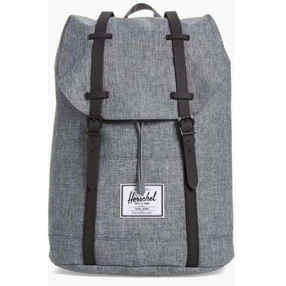 Herschel Supply Co. "Retreat' Little America Backpack, Gray/Black NWT - Picture 1 of 16